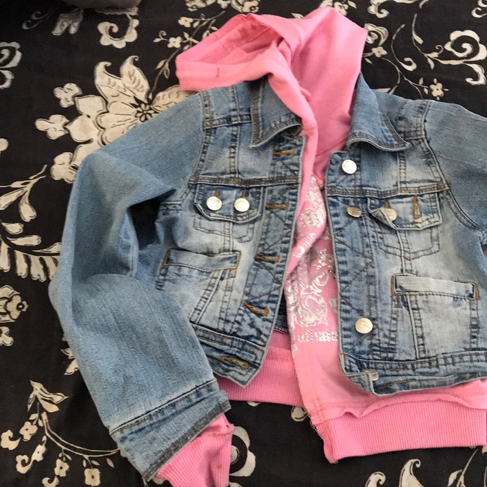 Pink, jean jacket